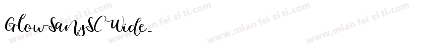 GlowSansSC Wide字体转换